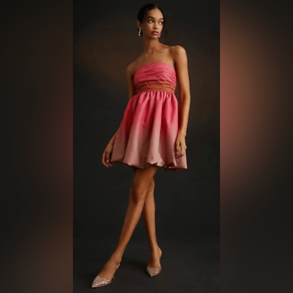NWT Anthropologie Strapless Mini Dress